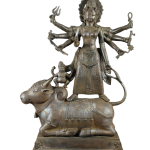 Vintage Balinese Durga Lost Wax 22.5" - Mahishasura Victory Sacred Art | Jaipurio